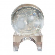 Monumental clear Lucite sculpture